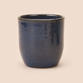 PROFESSIONAL Ankara Reaktif Seramik Saksı - Mavi - 13,5x12,5 cm - 1