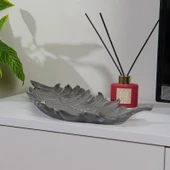 Deco Moena Dekoratif Tabak - Gümüş - 44x19 cm - 2