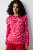 Penti Bloom Printed Fuşya Termal Pijama Üstü - 3