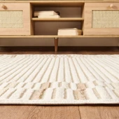 Soft Mono Tozumaz Antialerjik Halı - Bej - 120x180 cm thumbnail 2