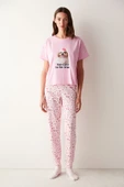 Penti Think Pink Tişört Pijama Üstü - 1