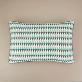 Soft Lalbahar Kırlent - Ekru / Mavi - 40x60 cm thumbnail 2