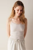 Penti Lace Textured Dantel Bej Üst - 2
