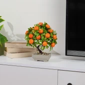 Dekor Yapay Mandalina Ağacı - Turuncu - 24x18 cm thumbnail 2