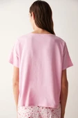 Penti Think Pink Tişört Pijama Üstü - 4