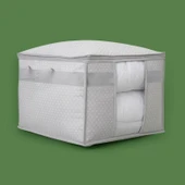 Home Pencere Detaylı Kazak Hurcu - Gri - 45x40x30 cm - 2