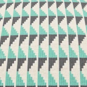 Soft Lalbahar Kırlent - Ekru / Mavi - 40x60 cm thumbnail 3