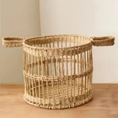 Living Lime Cello Dekoratif Sepet - Bej - 30x25 cm - 2