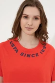 U.S. Polo Assn. Kırmızı Kadın T-Shirt - 2