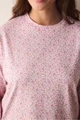 Penti Pamuklu Cute Floral Pembe Pantolon Pijama Takımı - 4