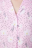 Penti Flora Pembe Düğmeli Gömlek Pantolon Pijama Takımı - 4