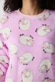 Penti Cute Sheeps Lila Pantolon Pijama Takımı - 5
