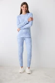 Penti Winter Love Termal Mavi Pantolon Pijama Takımı - 2