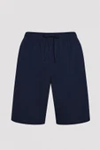 Penti Erkek Cosy Mavi Şort Pijama Takımı - 3