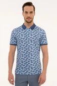 Pierre Cardin Mavi Slim Fit Polo Yaka T-Shirt - 1