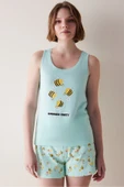 Penti Lemonade Party Mint Şortlu Pijama Takımı - 1