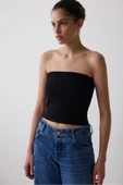 Penti Foldable Bandeau Siyah Üst - 1
