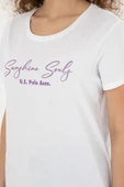 U.S. Polo Assn. Kadın Beyaz Bisiklet Yaka Tişört 50294748-vr013 - 7