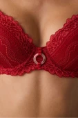 Penti Laluce Lace Dantel Kırmızı Sütyen - 4