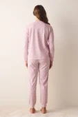 Penti Pamuklu Cute Floral Pembe Pantolon Pijama Takımı - 5
