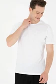 U.S. Polo Assn. U.S. POLO ASSN. Erkek Beyaz Bisiklet Yaka Tişört - 1