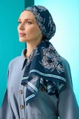 Imannoor İmannoor uçurtma parlak floş viskon şal - 4
