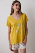 Penti Little Things Şortlu Çok Renkli Pijama Takımı - 1