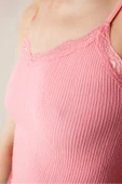 Penti Lace Textured Dantel  Pembe Üst - 3
