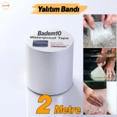 Çatı İzolasyon Bandı 2 METRE Su Sızdırmazlık Geçirmezlik Yalıtım Çamur Tamir Çatlak Boru Bant 96 mm thumbnail 1