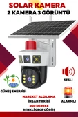 2 Kamera 3 Ekranlı 6 Mp Full HD Solar Kamera Güneş Enerjili Kamera-4G SimKartlı BSND1NUPTW - 1