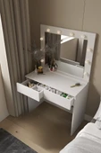 Sakura Işıklı Aynalı Çekmeceli Makyaj Masası - 1