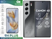 Tecno Camon 40  ile Uyumlu Şeffaf Esnek Nano Cam Ekran Koruyucu - 1
