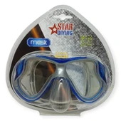 Star Diving Temper Camlı Dalış Maskesi Yetişkin - 51710-MAVİ - 4