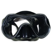 Star Diving Temper Camlı Dalış Maskesi Yetişkin - 51709-SİYAH - 2