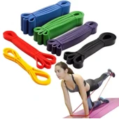 Orta Seviye 15-40 kg Direnç Bandı Yoga Pilates Lastiği / Training Band - Mor - 2