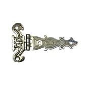 Dekoratif, Sac Tek Kuyruklu Menteşe - 40x68 Mm, Küçük, Nikel, 1 Adet - 1