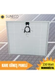 230w Watt Half-cut Monokristal Solar Kare Güneş Paneli A Sınıf Karavan 205 W - 2