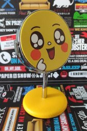 Emoji Mini Boy Ayaklı Makyaj Aynası 15 Cm - 4