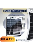 110 Watt Yarı Esnek Güneş Paneli Half Cut Monokristal Solar Güneş Paneli 12volt Karavan - 1