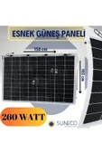 260 Watt Yarı Esnek Güneş Paneli Half Cut Monokristal Solar Güneş Paneli Karavan Tekne - 1