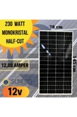 230w B Watt Kalite Half-cut Monokristal Solar Güneş Paneli 12volt Karavan 205 W - 1