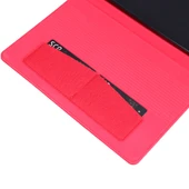 Samsung Galaxy Tab S6 Lite Yatay Flip TPU Kumaş PU Deri Koruyucu Kılıf Kartlık Siyah - 7