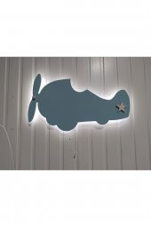 Uçak Şeklinde Bebek Odası Aydınlatması - 2