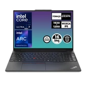 Lenovo ThinkPad E16 Gen 2 Ultra 7 155H 24GB 4TB SSD 16" WUXGA W11P Dizüstü Bilgisayar 21MA002UTX 023 thumbnail 1