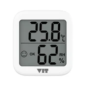 VIT İç Mekan Dijital Isı ve Nem Ölçer Beyaz Termometre WVT17 - 1