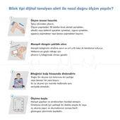 VZN Türkçe Konuşan Dijital Bilek Tipi Tansiyon Aleti DBP-2141 - Otomatik Ölçüm LCD Ekranlı - 7