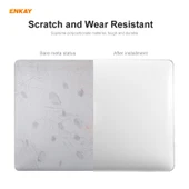 ENKAY 3 in 1 Kristal Laptop Koruyucu Kılıf Siyah MacBook Pro 16 inç A2141 Touch Bar - 5