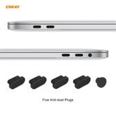 ENKAY 3 in 1 Kristal Laptop Koruyucu Kılıf Siyah MacBook Pro 16 inç A2141 Touch Bar - 10