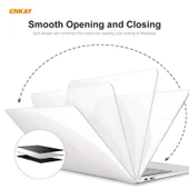 ENKAY 3 in 1 Kristal Laptop Koruyucu Kılıf Siyah MacBook Pro 16 inç A2141 Touch Bar - 4