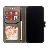 iPhone X XS Deri Kılıf Gri - 4